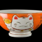 Kawaii Manekineko -riisikulho, vihreä, keramiikkaa